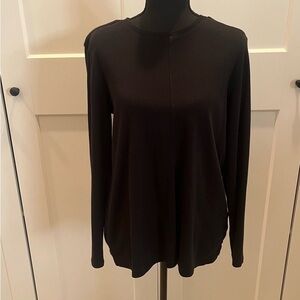 Elegant Black Long Sleeve Women's Top